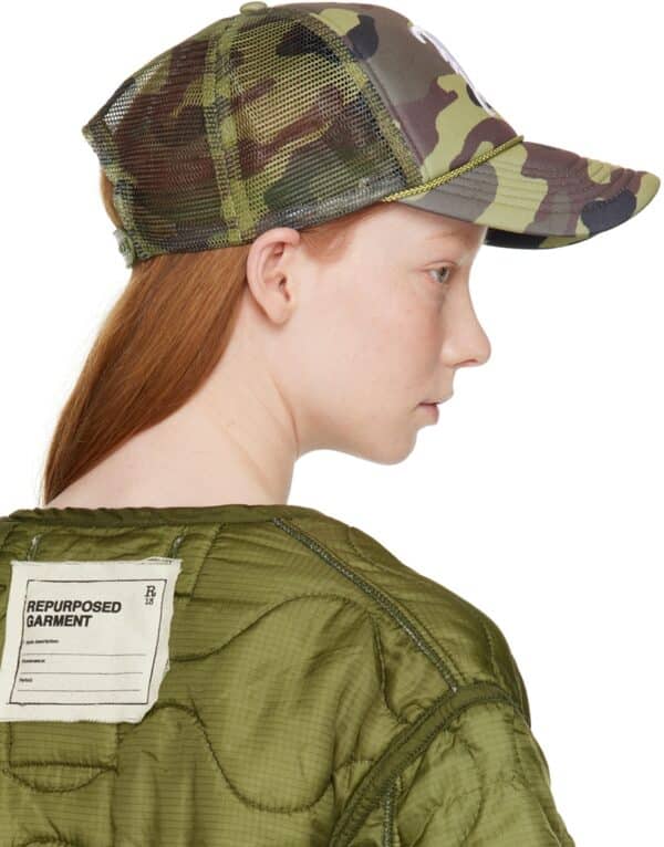 R13 TRUCKER HAT-Camouflage Olive