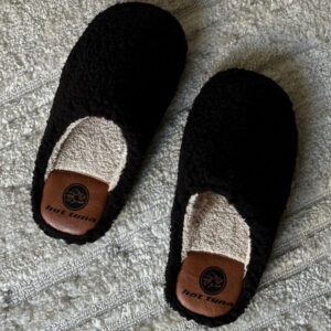 The The Teddy Black-slippers