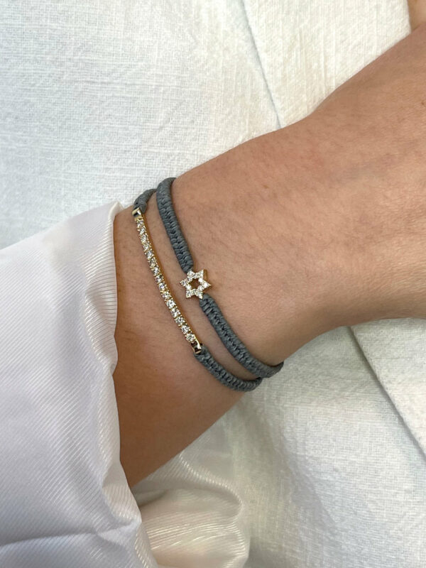 BLUE STAR - Gold and diamond bracelet