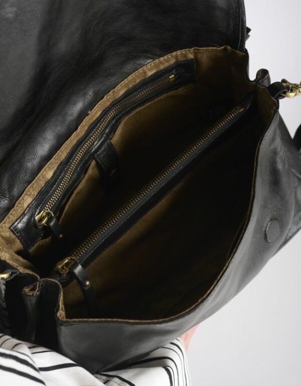 A.S.98-A.S.98-pipa SOGNO cross bag Black Black BAG SOGNO ארנקי ותיקי עור A.S.98 תיקי עור A.S.98 200734