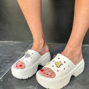 Crocs-Stomp Slide Chalk Stomp Slide 209346 CROCS Women's Shoes