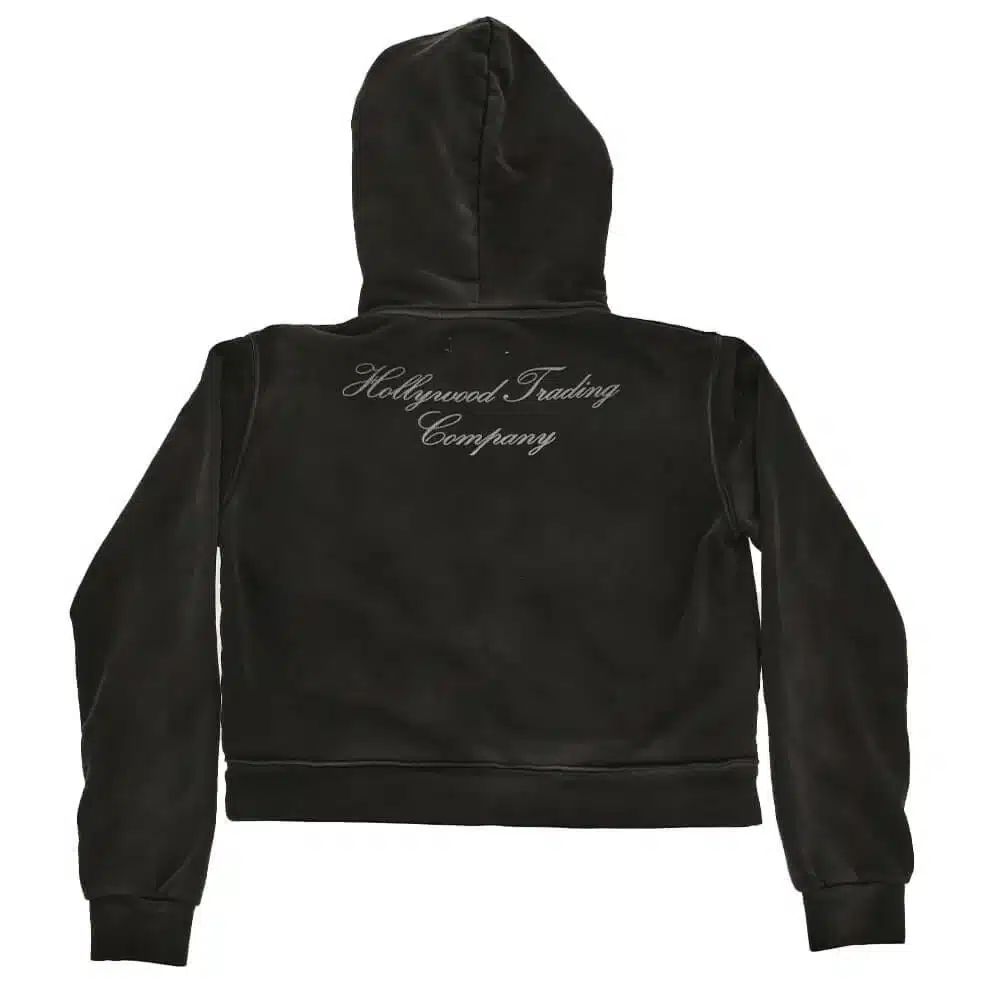 HTC-HOLLYWOOD T.C WOMAN ZIP HOODIE BLACK
