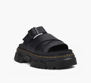 DR. MARTENS – MATTISON SLIDE SANDALS BLACK