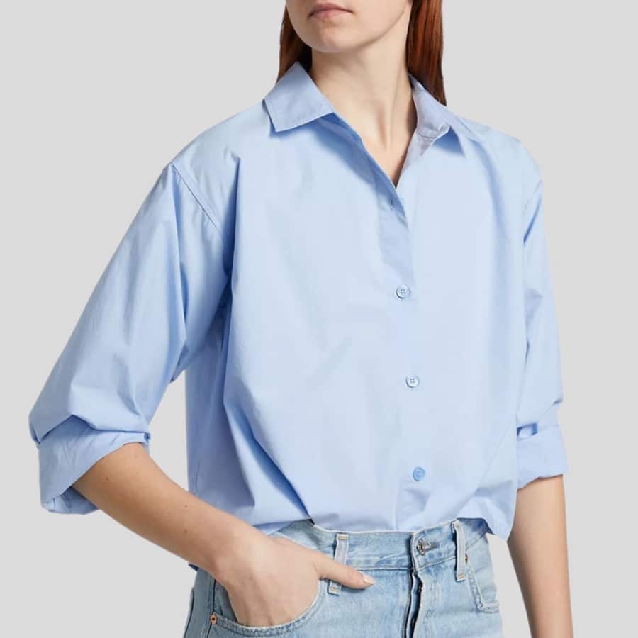 XIRENA-MONROE SHIRT BLUE SPRING