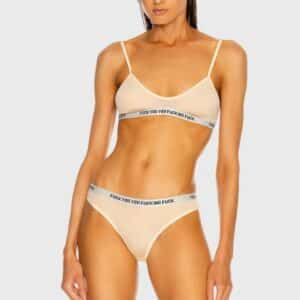 R13-LOW RISE CLASSIC THONG NUDE