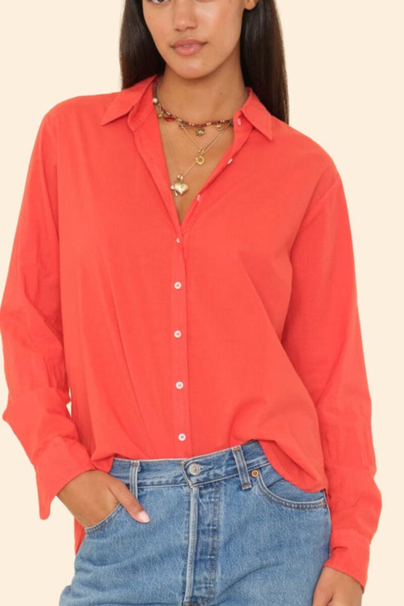 XIRENA-BEAU SHIRT CLAMBAKE RED