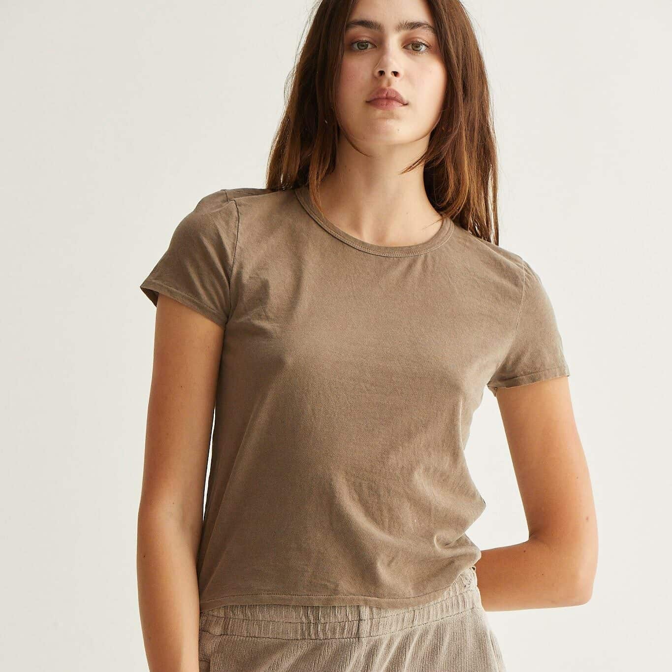 ASHER-NOE BABY TEE VINTAGE MUSHROOM