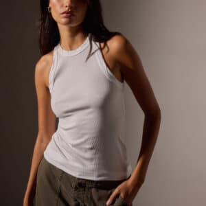 JAMES PERSE-SUNSET TANK White Style: WNL3625