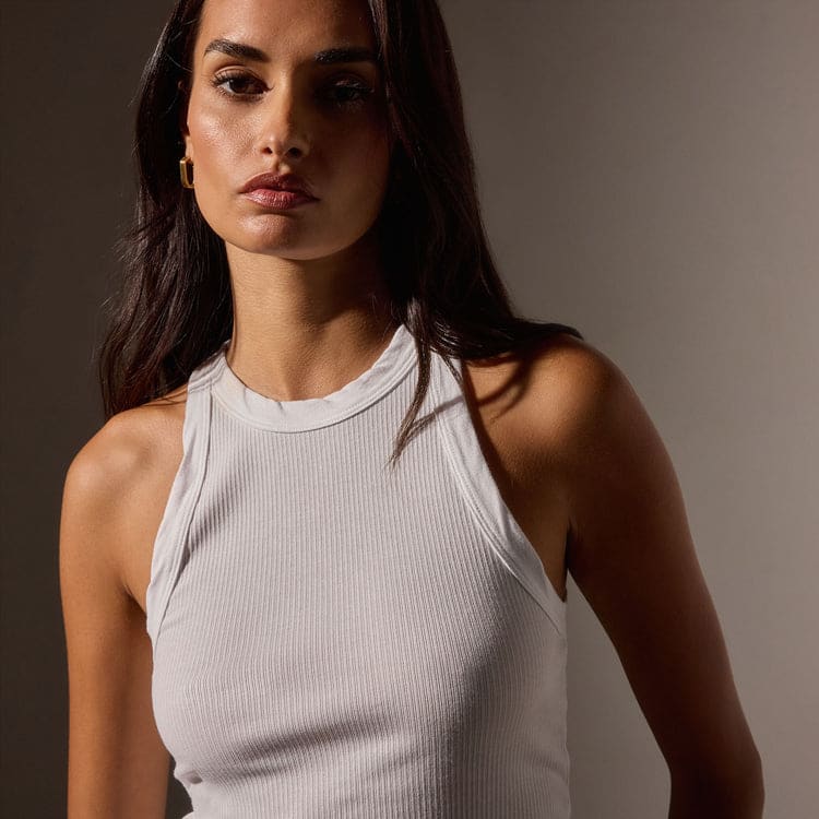 JAMES PERSE-SUNSET TANK White Style: WNL3625
