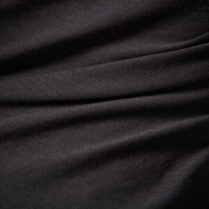 JAMES PERSE-SHEER SLUB LONG SLEEVE CREW-Black