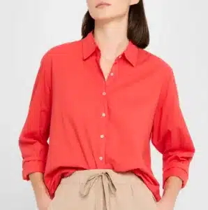 XIRENA-BEAU SHIRT CLAMBAKE RED