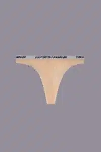 R13-LOW RISE CLASSIC THONG NUDE