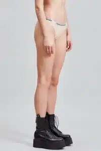 R13-LOW RISE CLASSIC THONG NUDE