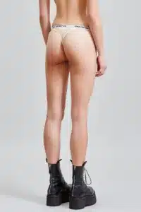R13-LOW RISE CLASSIC THONG NUDE