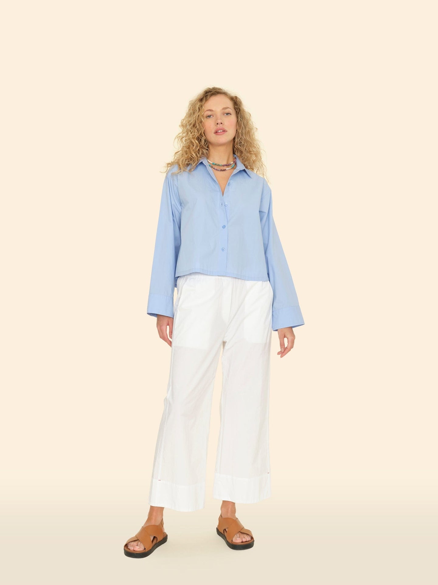 XIRENA-MONROE SHIRT BLUE SPRING