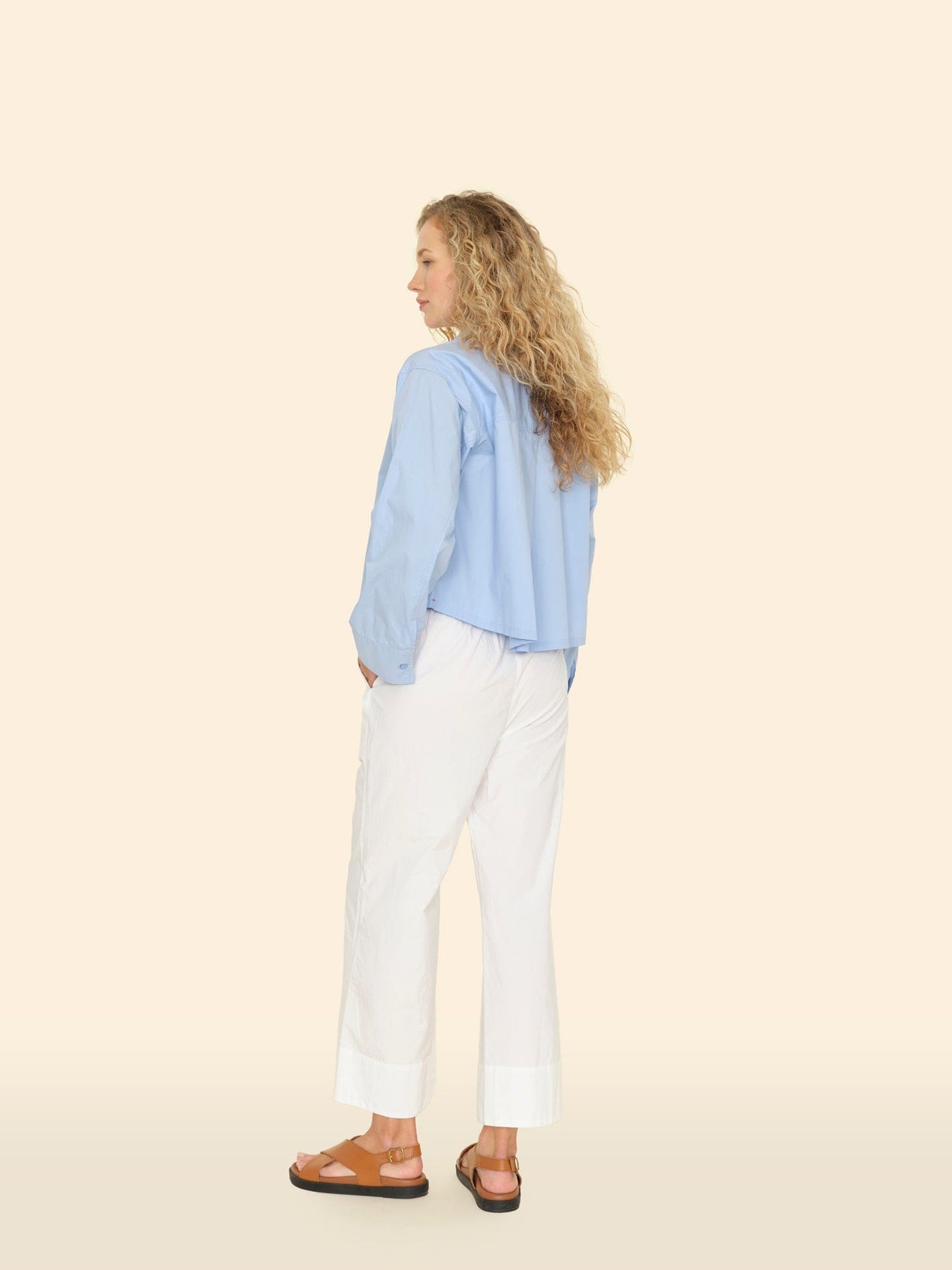 XIRENA-MONROE SHIRT BLUE SPRING