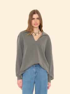 XIRENA-TREY SWEATSHIRT ASPHALT