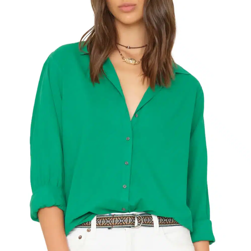 XIRENA-BEAU SHIRT SEA GREEN