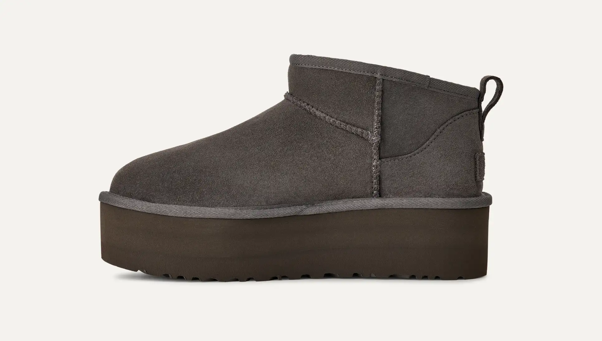 1135092-UGG – Classic Ultra Mini Platform Charcoal