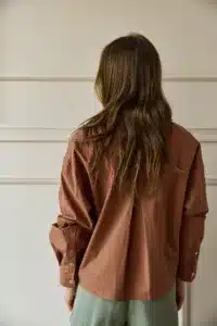 XIRENA-Brown Dawson Crisp Shirt