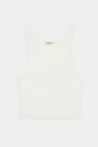 COTTON CITIZEN-VERONA CROP TANK WHITE