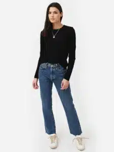 COTTON CITIZEN-STANDARD LONG SLEEVE SHIRT JET BLACK