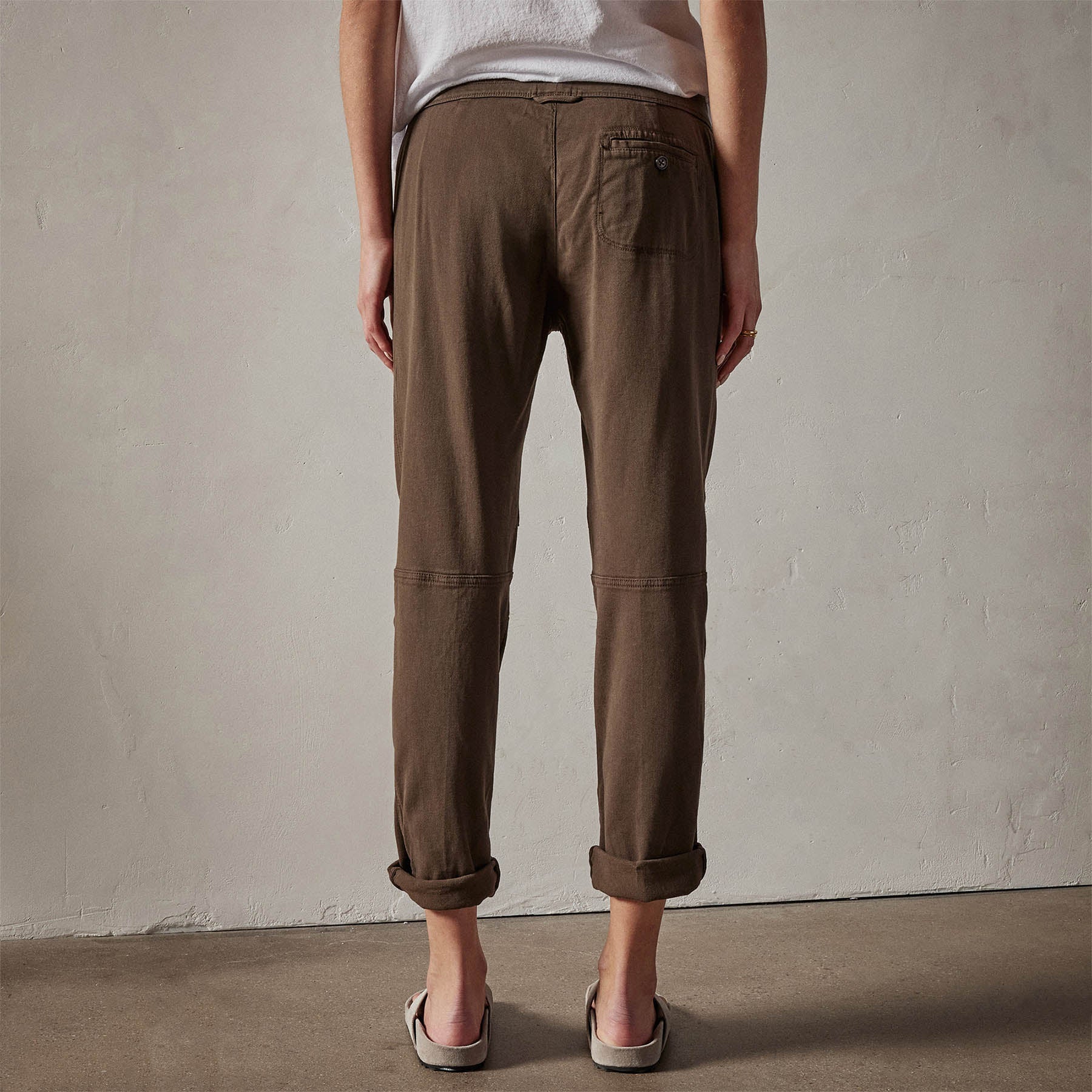 JAMES PERSE-SOFT DRAPE PANT-Smoky Green Pigment JAMES PERSE-SOFT DRAPE PANT-Smoky Green Pigment