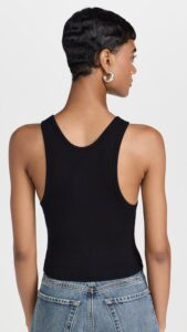 COTTON CITIZEN-VERONA CROP TANK JET BLACK
