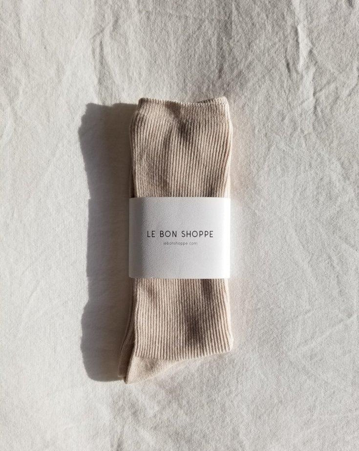 LE BON SHOPPE-TROUSER SOCKS EGGNOG