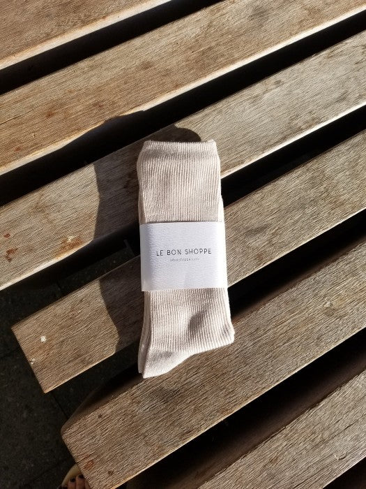 LE BON SHOPPE-TROUSER SOCKS EGGNOG