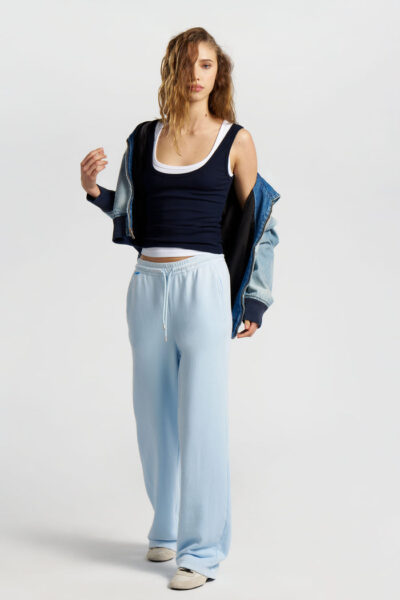 COTTON CITIZEN-VERONA CROP TANK JET BLACK