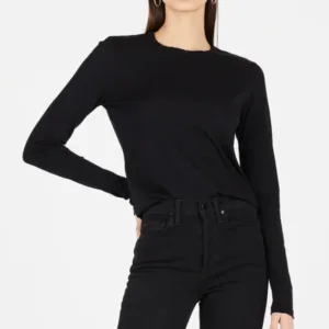 COTTON CITIZEN-STANDARD LONG SLEEVE SHIRT JET BLACK