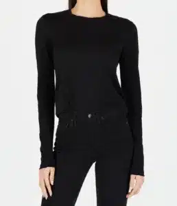 COTTON CITIZEN-STANDARD LONG SLEEVE SHIRT JET BLACK