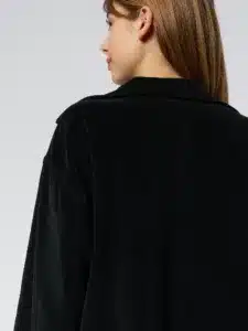 XIRENA-Black Oliver Velour Sweatshirt
