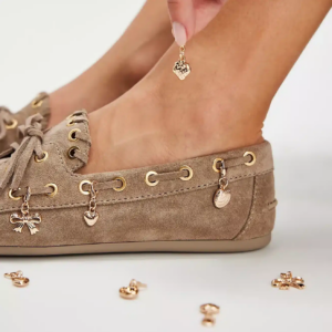 jeffery campbell-Treasure Chest Boat Shoes Taupe Distressed