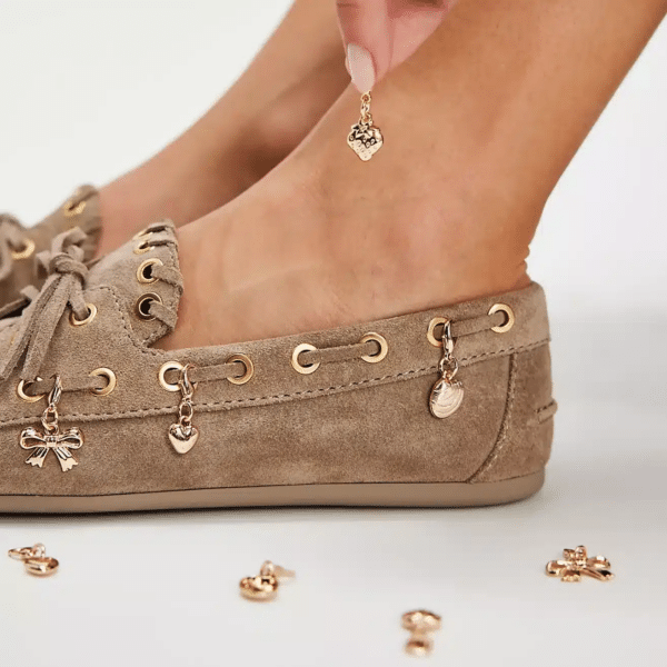 jeffery campbell-Treasure Chest Boat Shoes Taupe Distressed
