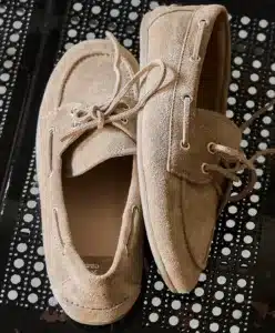 jeffery campbell-Yachting Day Boat Taupe Distressed