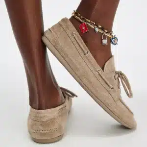 jeffery campbell-Yachting Day Boat Taupe Distressed