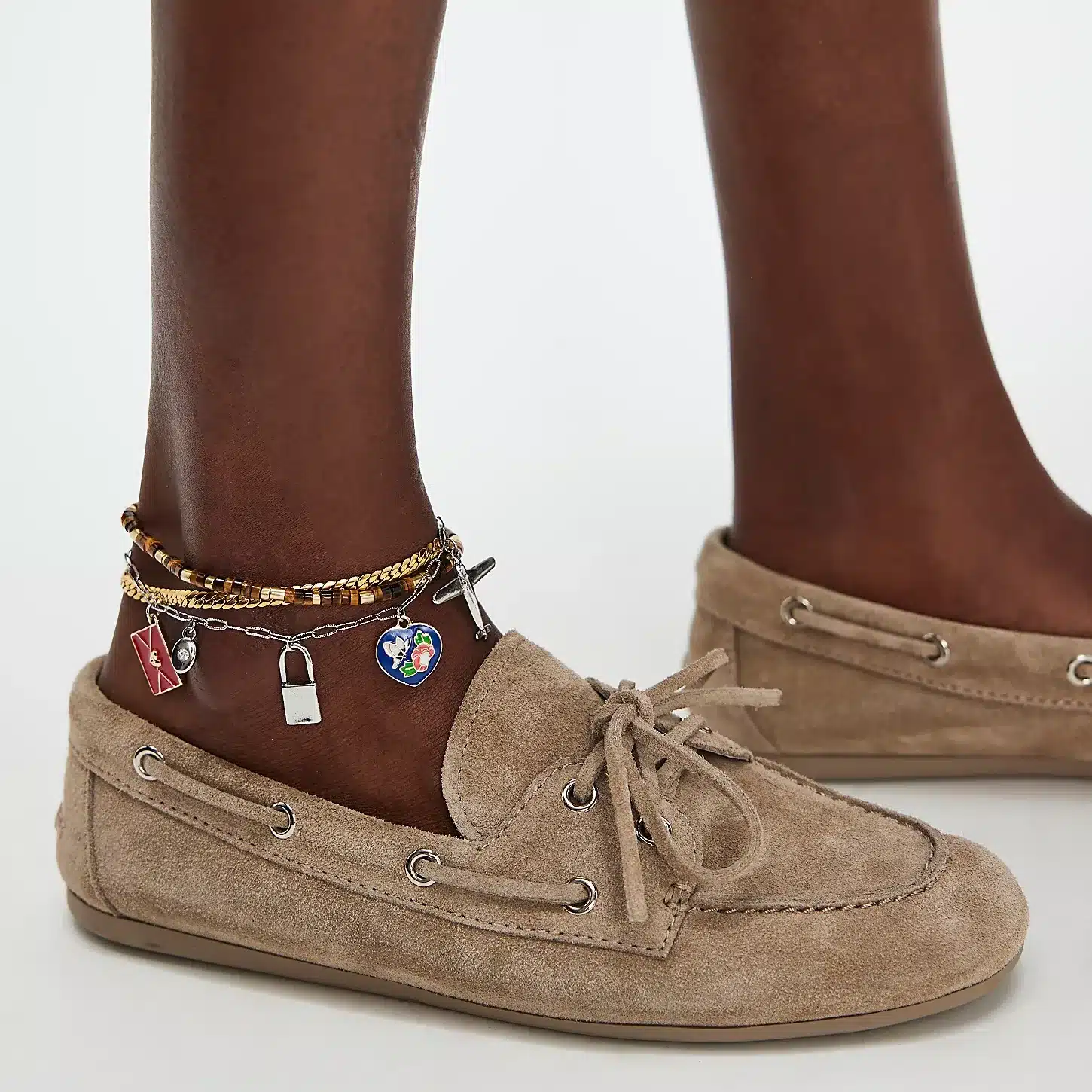 jeffery campbell-Yachting Day Boat Taupe Distressed