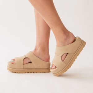 UGG-GOLDENSTAR HI CUTOUT SLIDE SANDAL SAND 1175132-SAN
