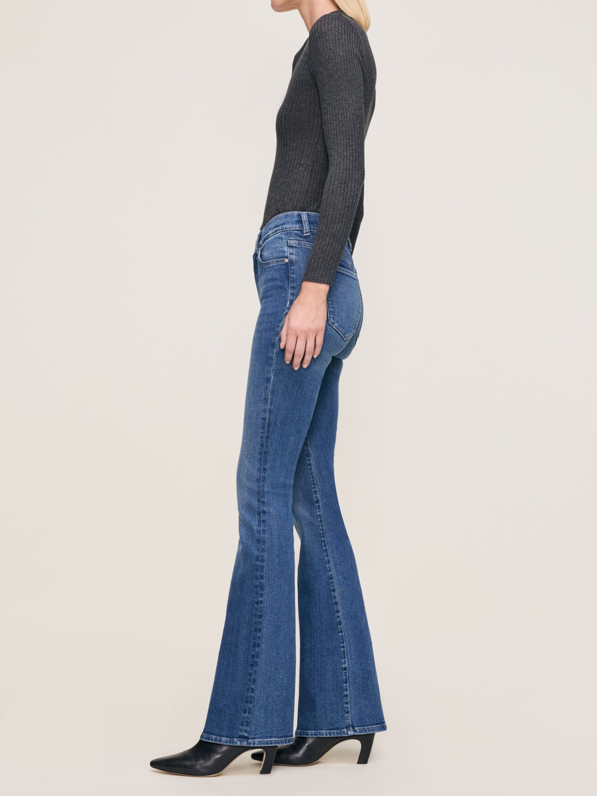 DL1961-Bridget Boot High Rise Instasculpt 33" Jeans Oceanside