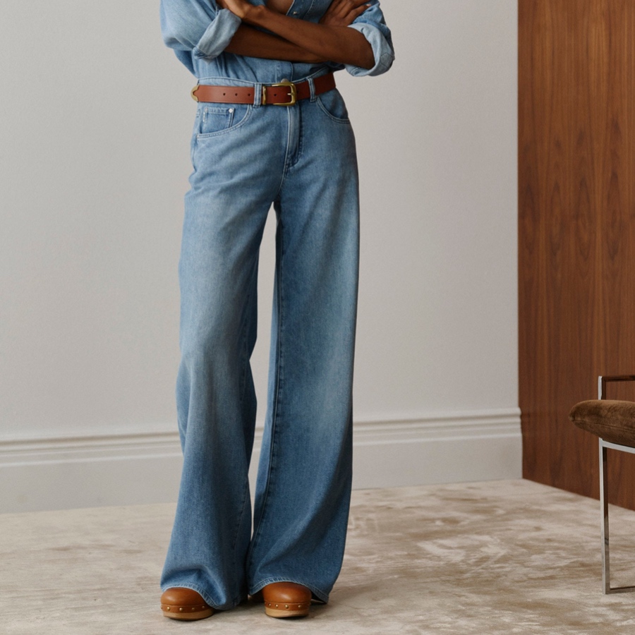 DL1961-ALEX RELAXED WIDE LEG JEANS RIVER