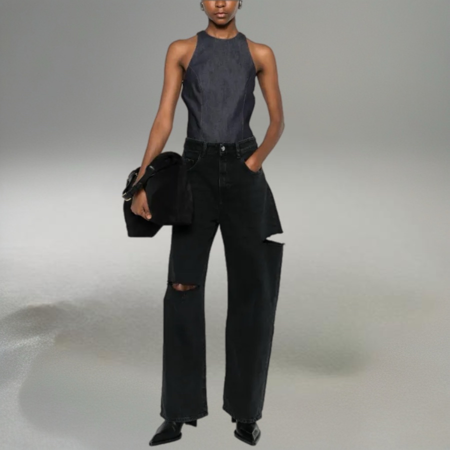 ICON DENIM-POPPY WIDE LEG JEANS
