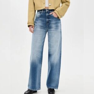 ICON DENIM-POPPY WOMEN’S WIDE LEG JEANS Misty Blue