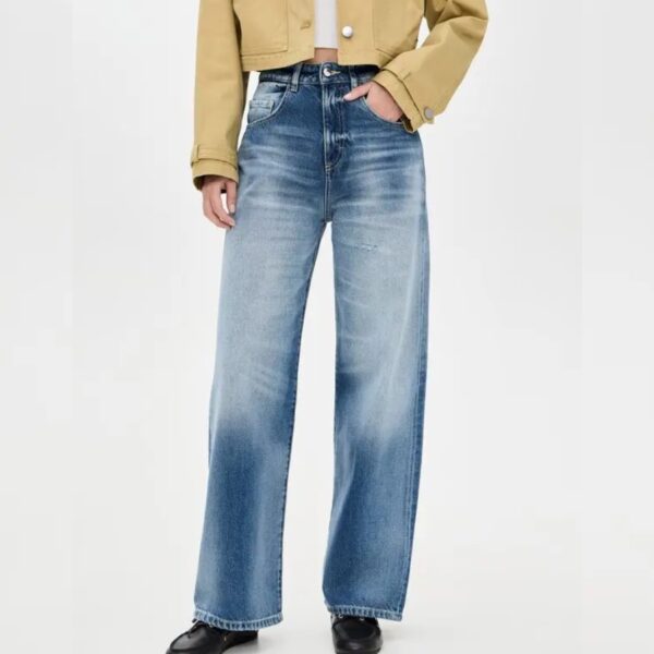 ICON DENIM-POPPY WOMEN’S WIDE LEG JEANS Misty Blue