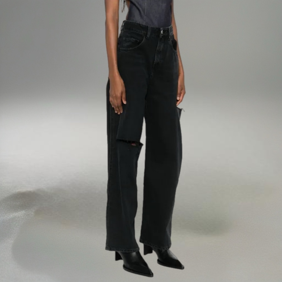 ICON DENIM-POPPY WIDE LEG JEANS