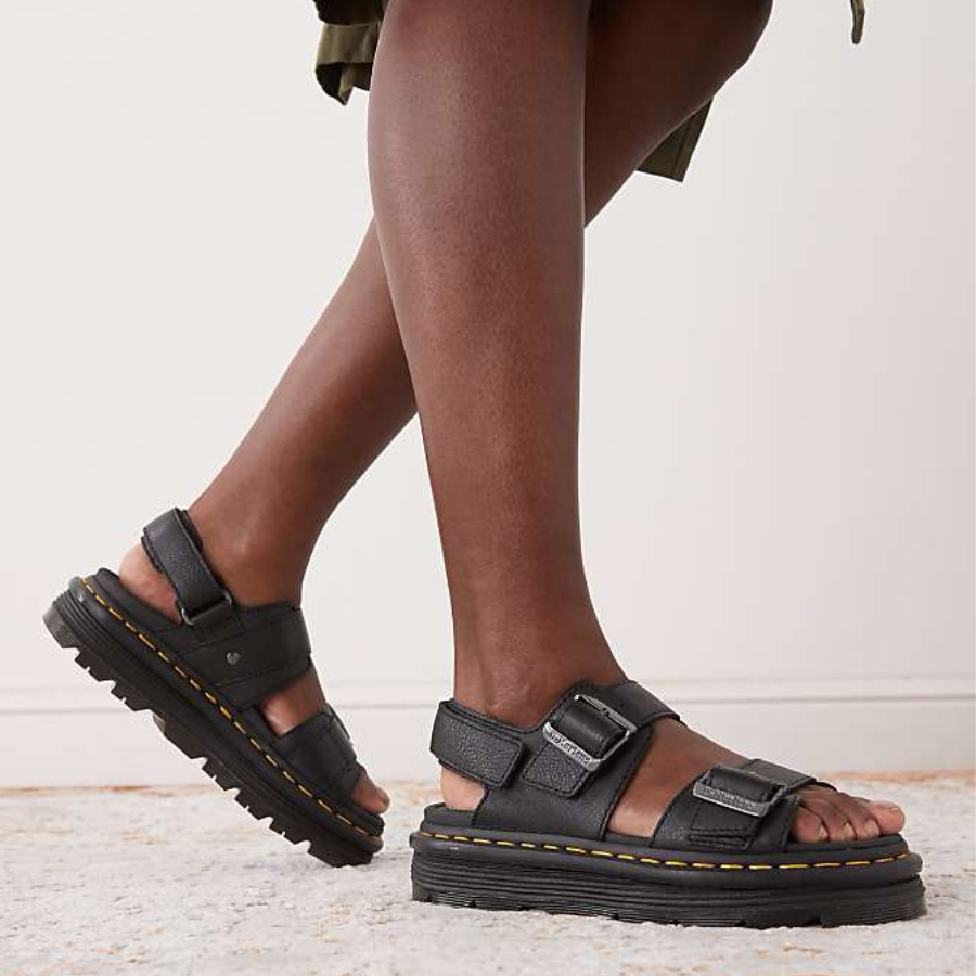 DR.MARTENS-ZEBZAG PLATFORM SANDALS BLACK