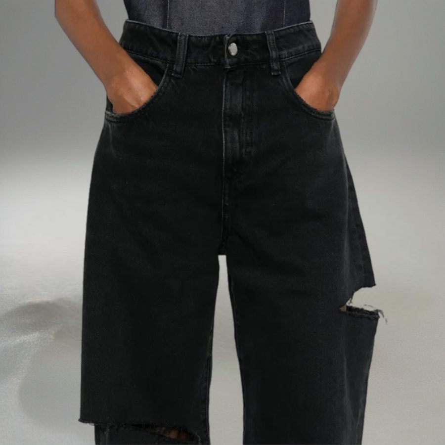ICON DENIM-POPPY WIDE LEG JEANS