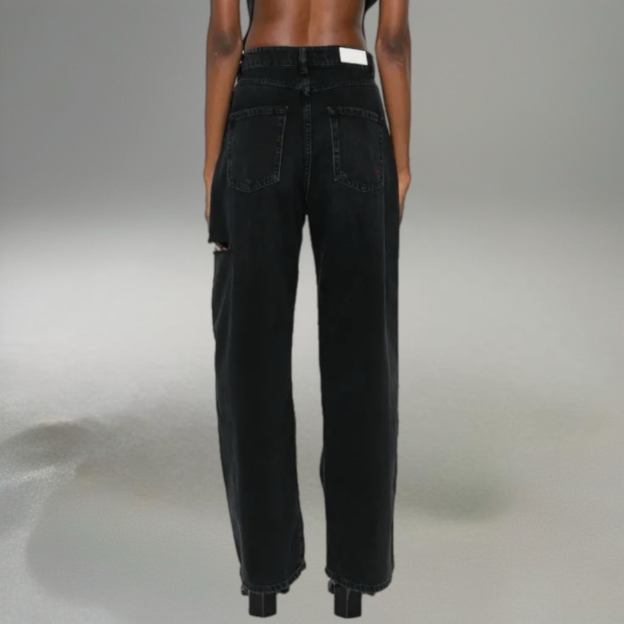 ICON DENIM-POPPY WIDE LEG JEANS