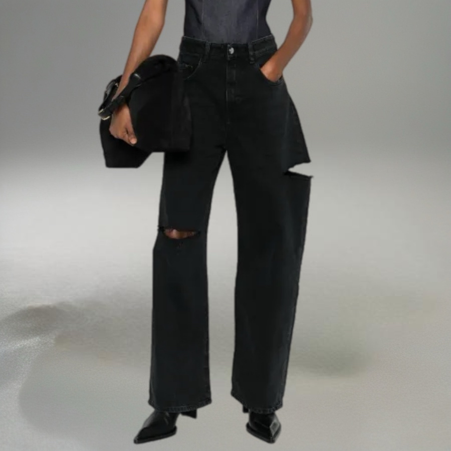 ICON DENIM-POPPY WIDE LEG JEANS